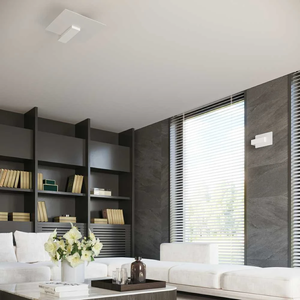 Sollux Lighting Sieninis šviestuvas LAPPO baltas