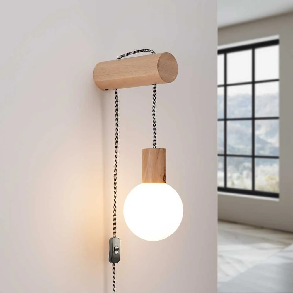 Sollux Lighting Sieninis šviestuvas NIBMI G9 su jungikliu