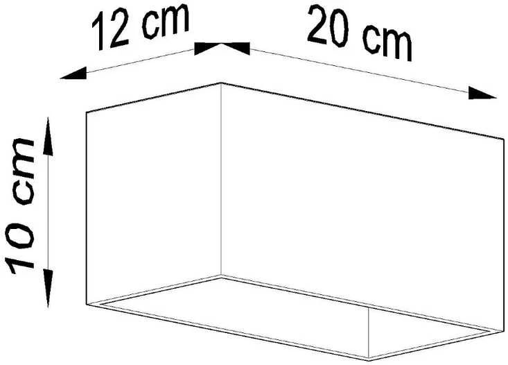 Sollux Lighting Sieninis šviestuvas QUAD MAXI baltas