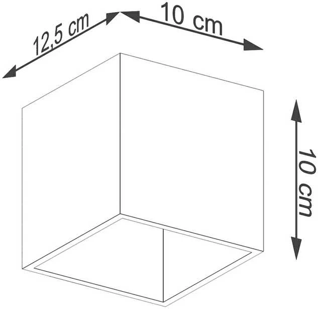 Sollux Lighting Sieninis šviestuvas QUAD 1 auksinis