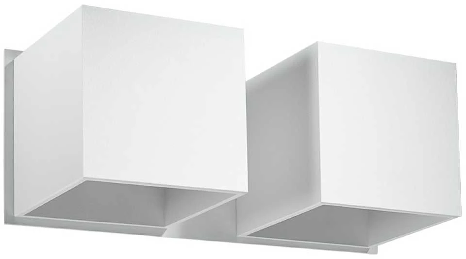 Sollux Lighting Sollux Sieninis šviestuvas QUAD 2 baltas