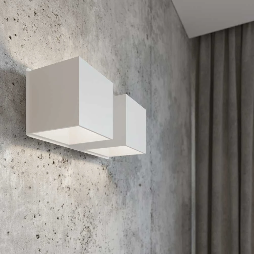 Sollux Lighting Sollux Sieninis šviestuvas QUAD 2 baltas