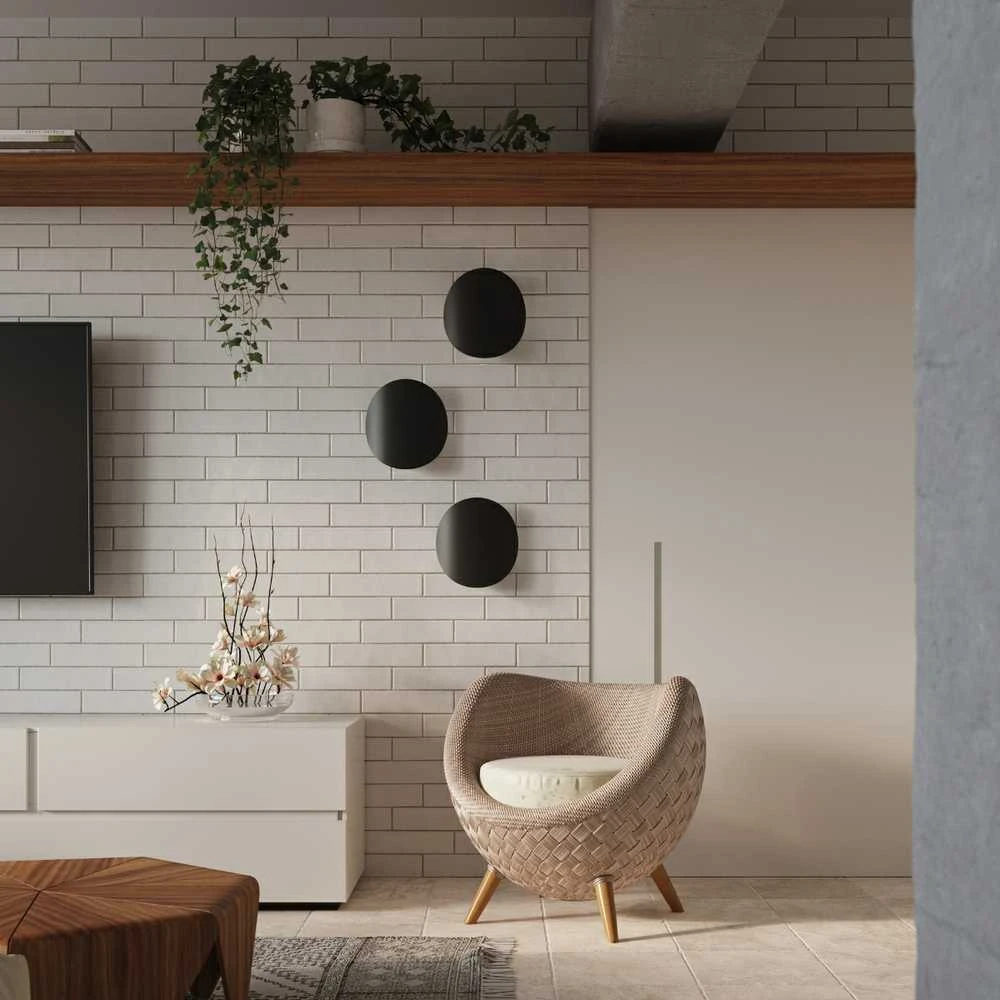 Sollux Lighting Sieninis šviestuvas SENSES juodas
