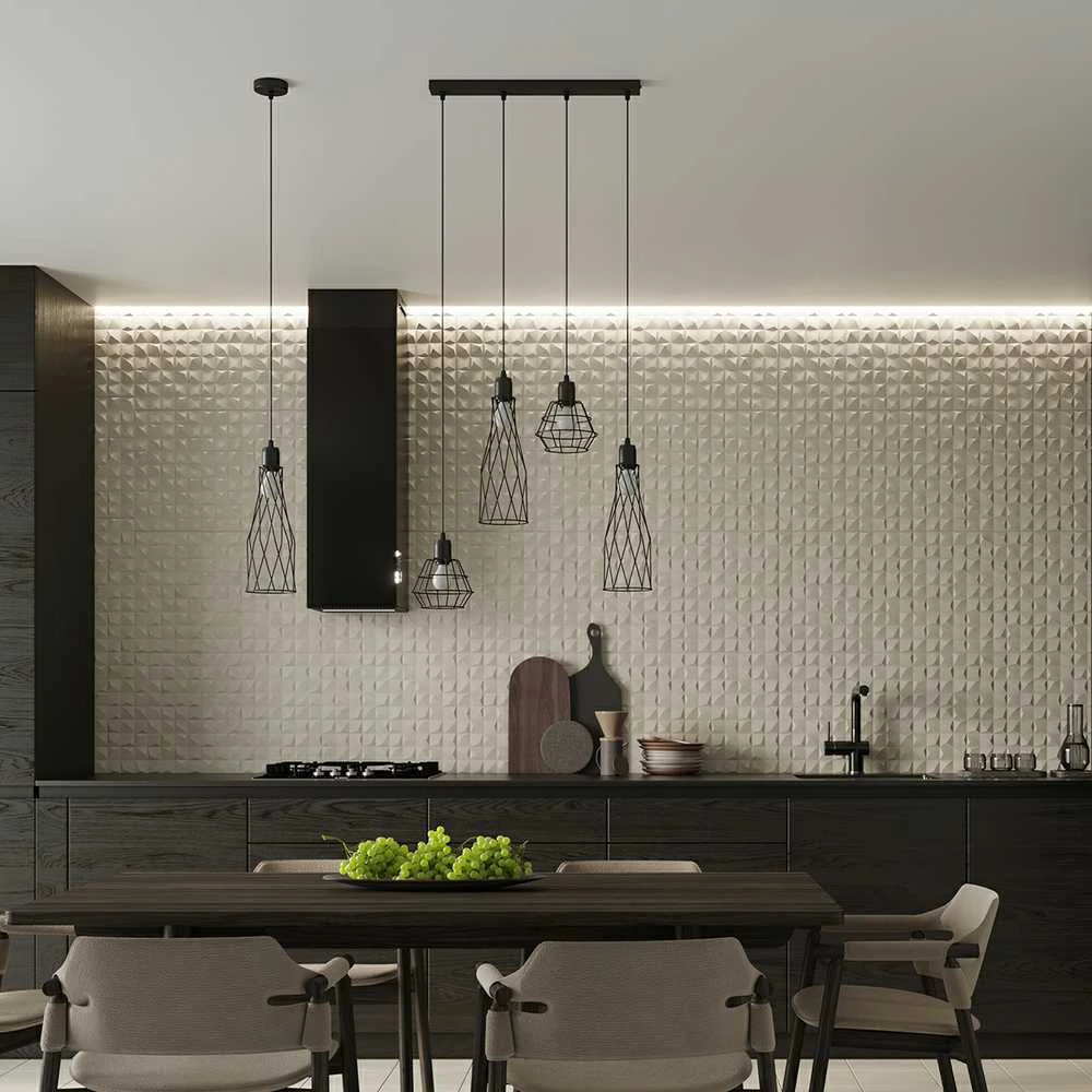 Sollux Lighting Sieninis šviestuvas SUBA juodas