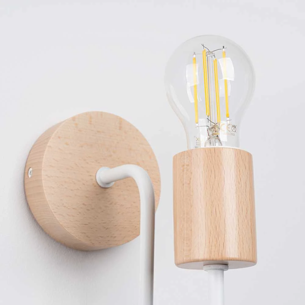Sollux Lighting Sieninis šviestuvas TIMBO baltas