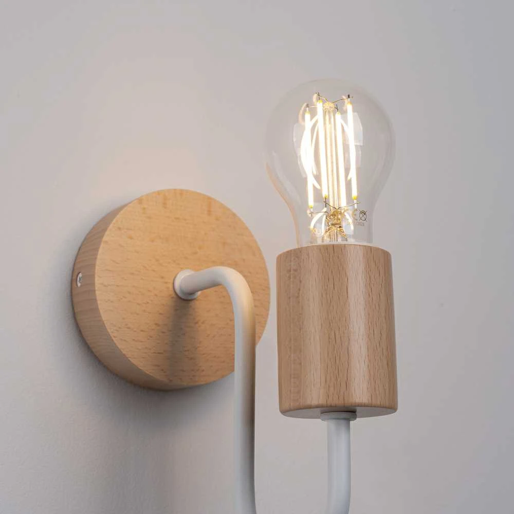 Sollux Lighting Sieninis šviestuvas TIMBO baltas