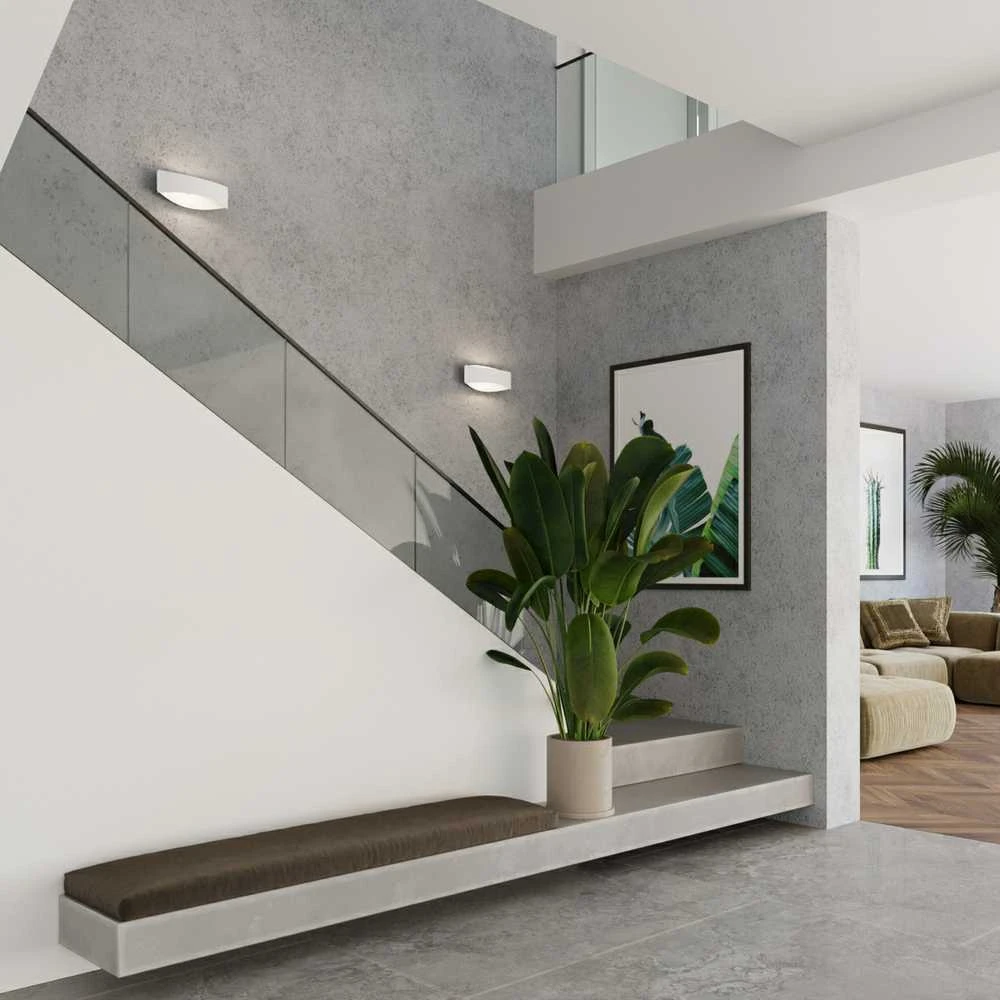 Sollux Lighting Sieninis šviestuvas TONI baltas