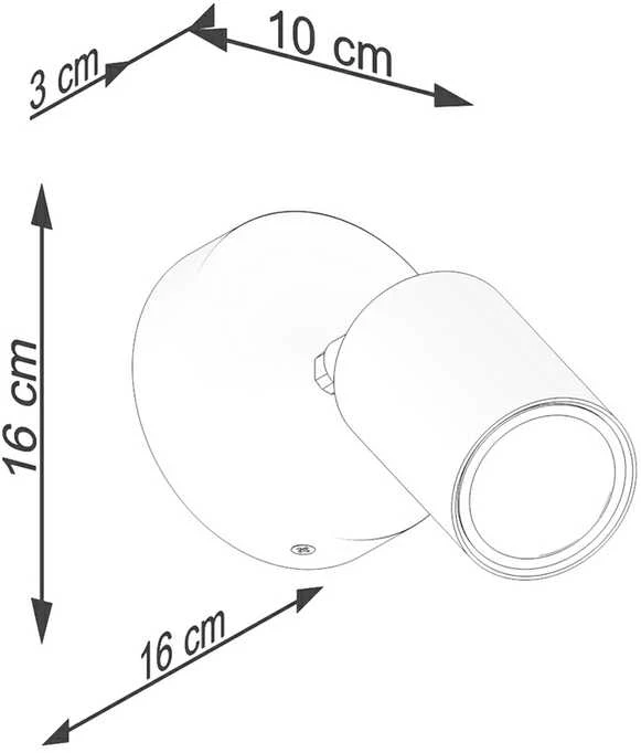 Sollux Lighting Sieninis šviestuvas VERDO baltas