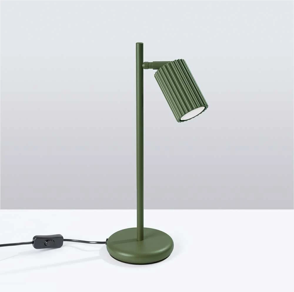 Sollux Lighting Stalinė lempa KARBON alyvuogių žalia