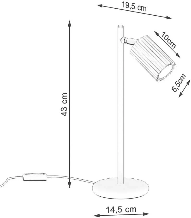 Sollux Lighting Stalinė lempa KARBON alyvuogių žalia