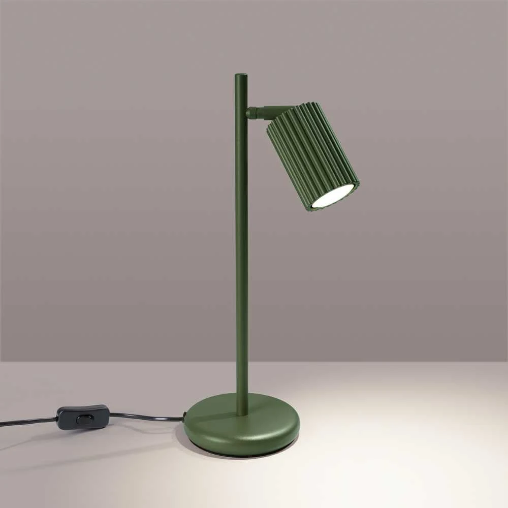 Sollux Lighting Stalinė lempa KARBON alyvuogių žalia