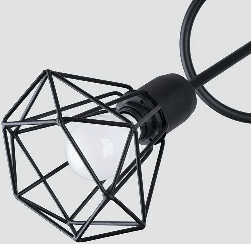 Lubinis šviestuvas Sollux Lighting Šviestuvas ARTEMIS 3S juodas