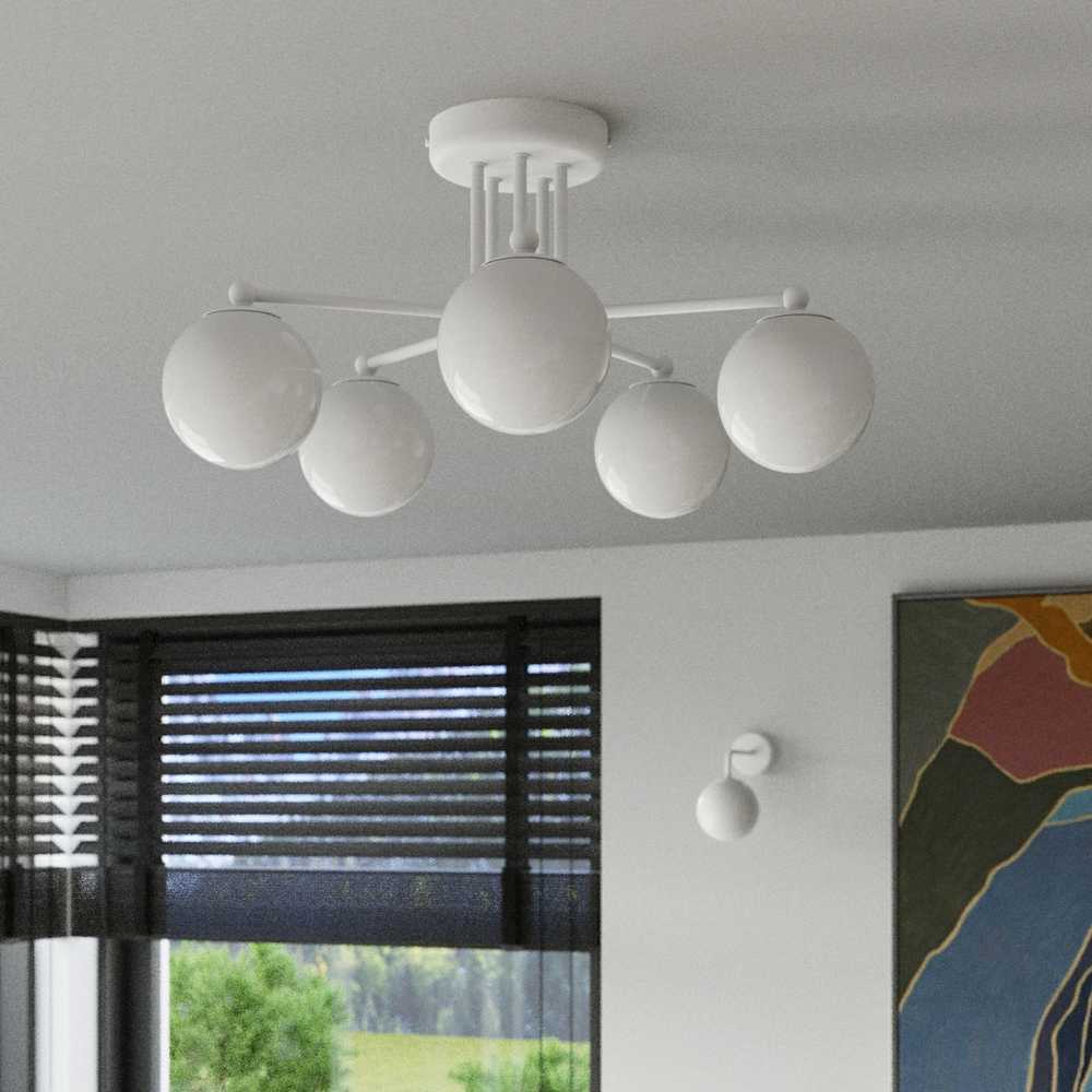Lubinis šviestuvas Sollux Lighting Šviestuvas ASTRAL 3 baltas