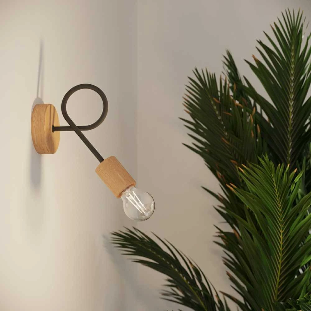 Lubinis šviestuvas Sollux Lighting Šviestuvas EMBER 3 juodas