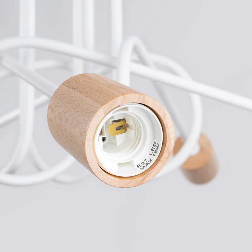 Lubinis šviestuvas Sollux Lighting Šviestuvas EMBER 5 baltas