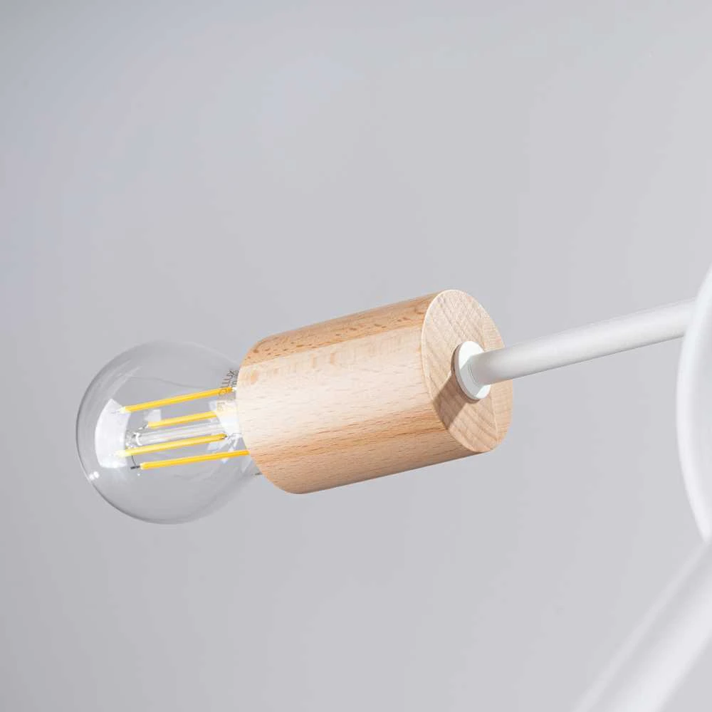 Lubinis šviestuvas Sollux Lighting Šviestuvas EMBER 5 baltas