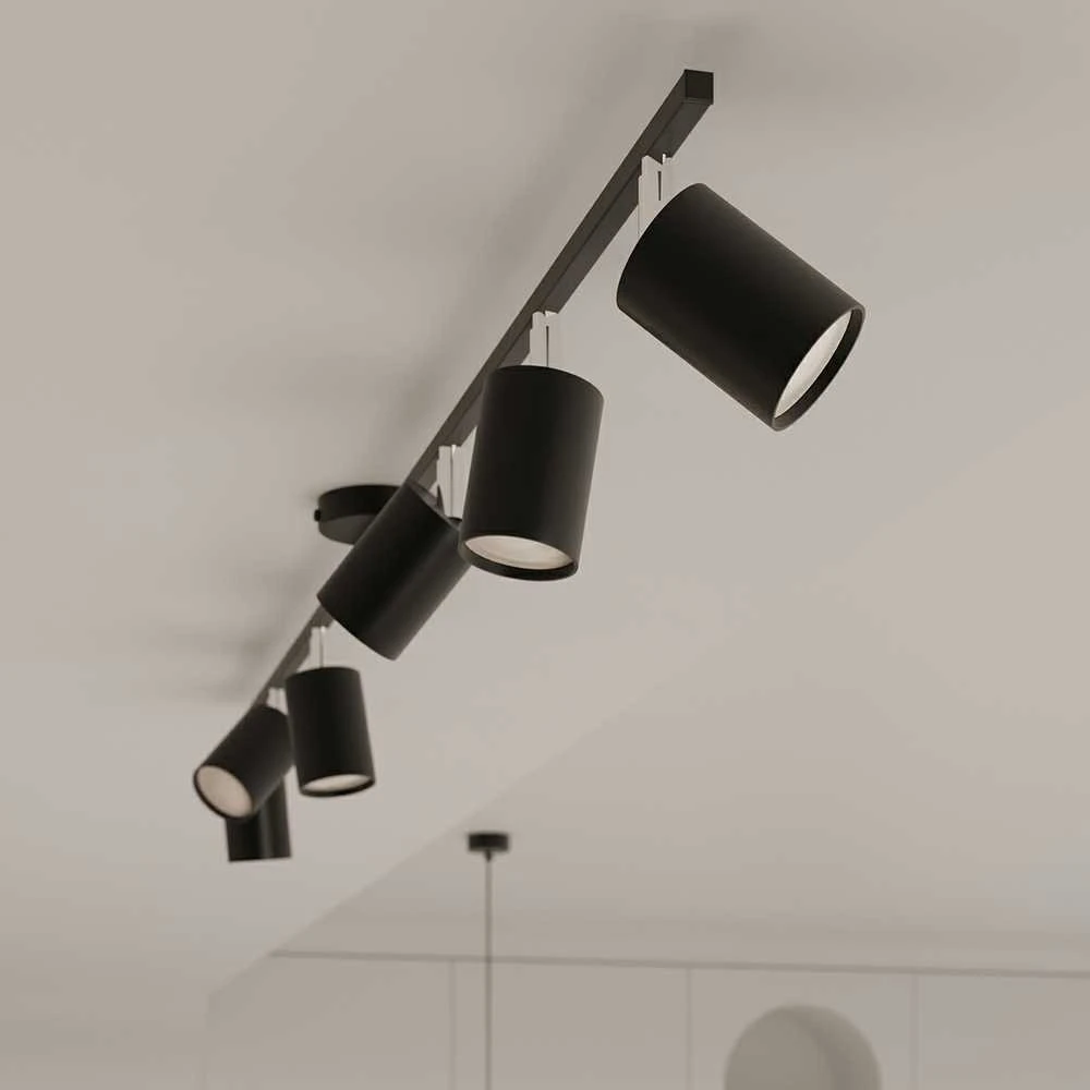 Lubinis šviestuvas Sollux Lighting Šviestuvas LEMMI 6 juodas
