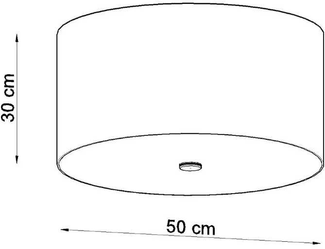 Lubinis šviestuvas Sollux Lighting Šviestuvas OTTO 50 baltas