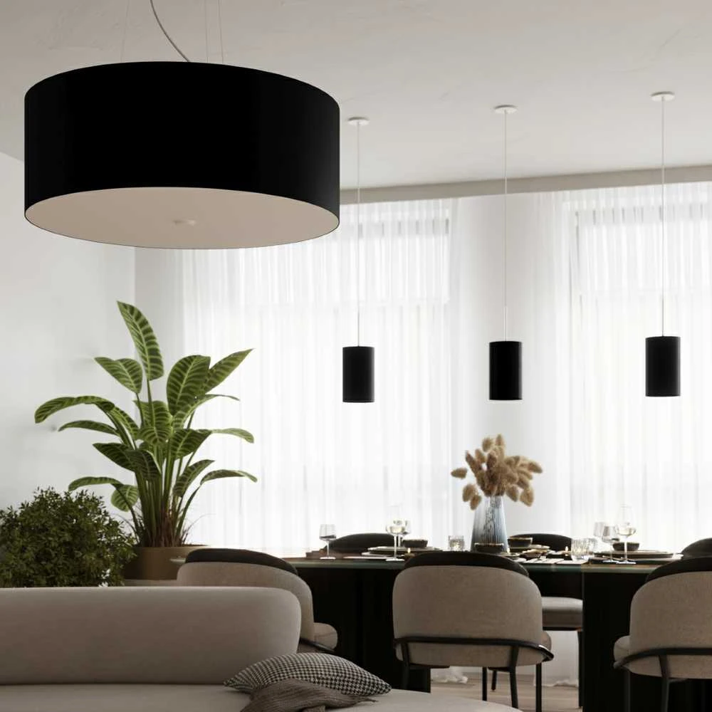 Pakabinamas šviestuvas Sollux Lighting Šviestuvas OTTO 50 juodas