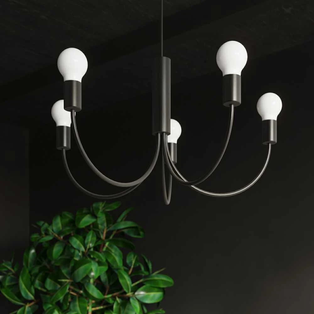 Pakabinamas šviestuvas Sollux Lighting Šviestuvas PICCOLO 3 juodas