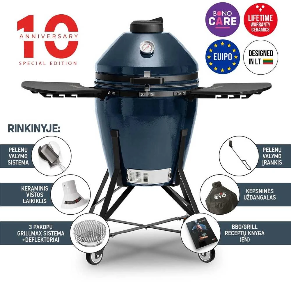 Kamado Bono kepsninė Media EVO 22" 56cm, Navy mėlyna