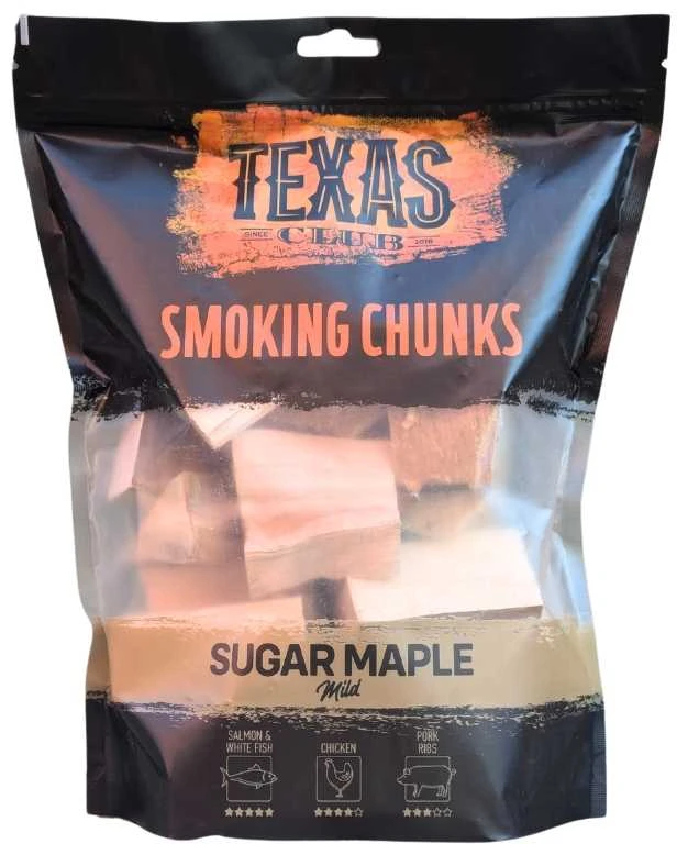 Texas Club Cukrinio klevo rūkymo kaladėlės, 1kg