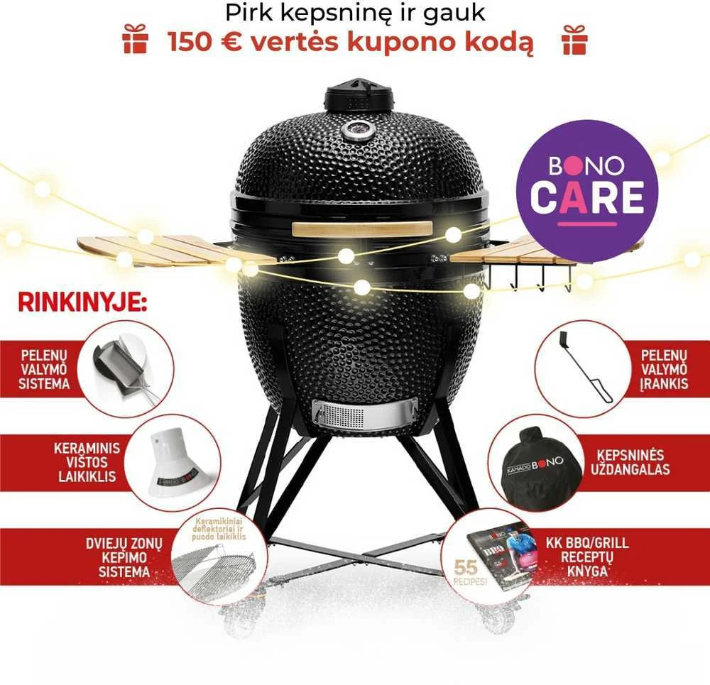 Kepsninė KAMADO BONO GRANDE 59cm su 6 priedais