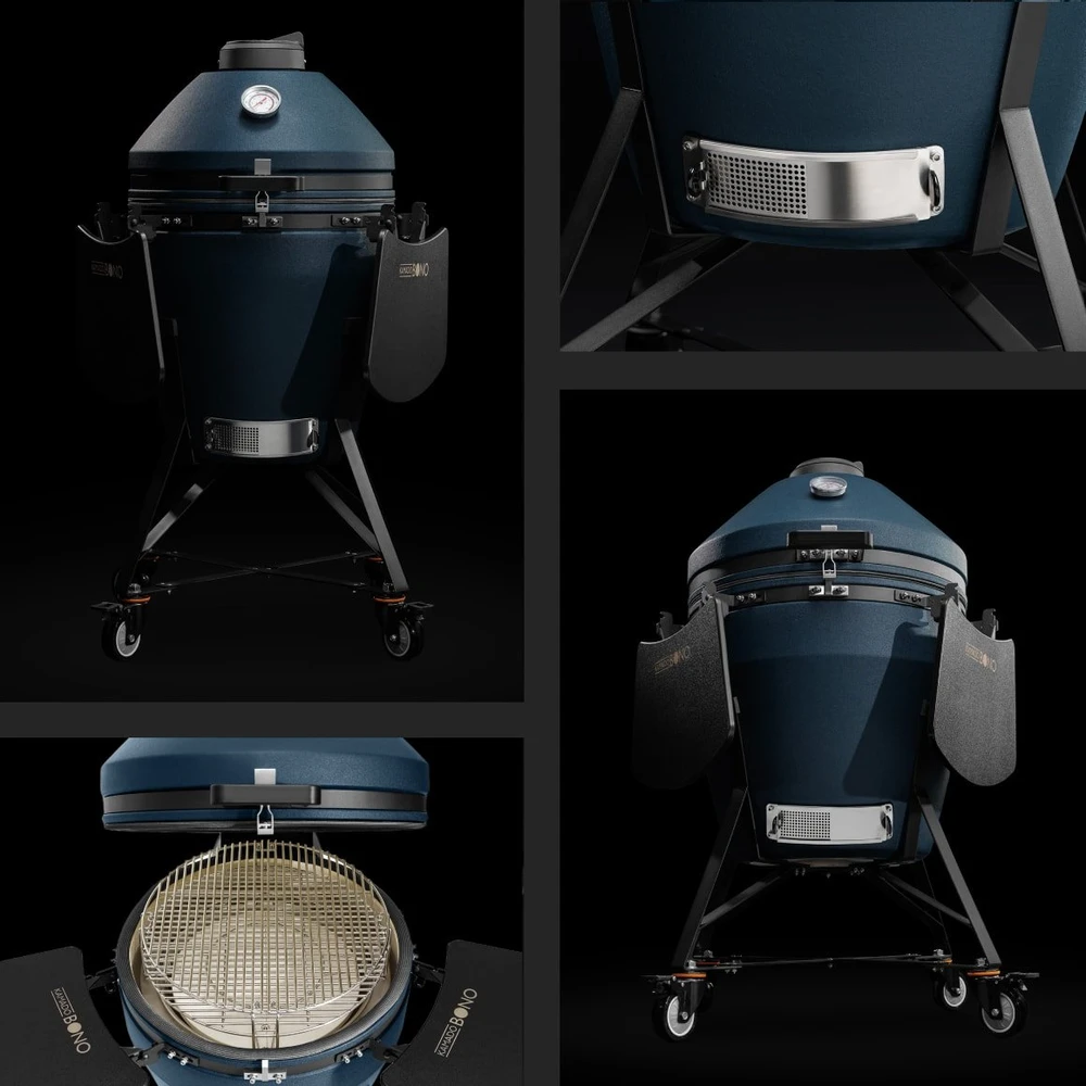 Kamado Bono kepsninė Grande EVO 25" / 64 cm, tamsiai mėlyna, matinė