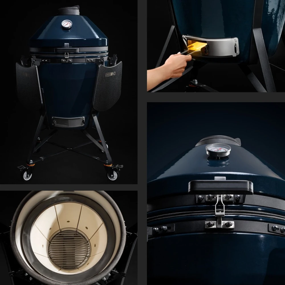 Kamado Bono kepsninė Grande EVO 25" / 64 cm, tamsiai mėlyna