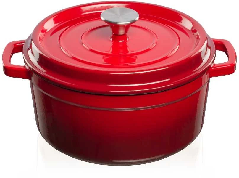 Grand Feu Grandfeu puodas su dangčiu, raudonas, 3,5l