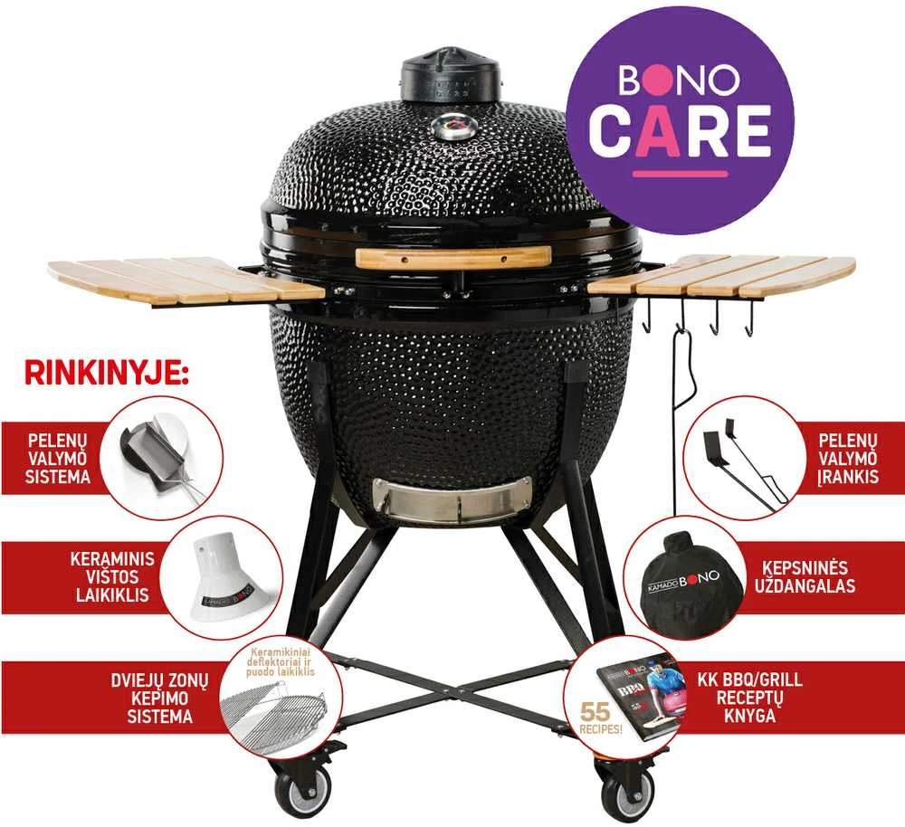 Kepsninė KAMADO BONO LIMITED 64cm su 6 priedais