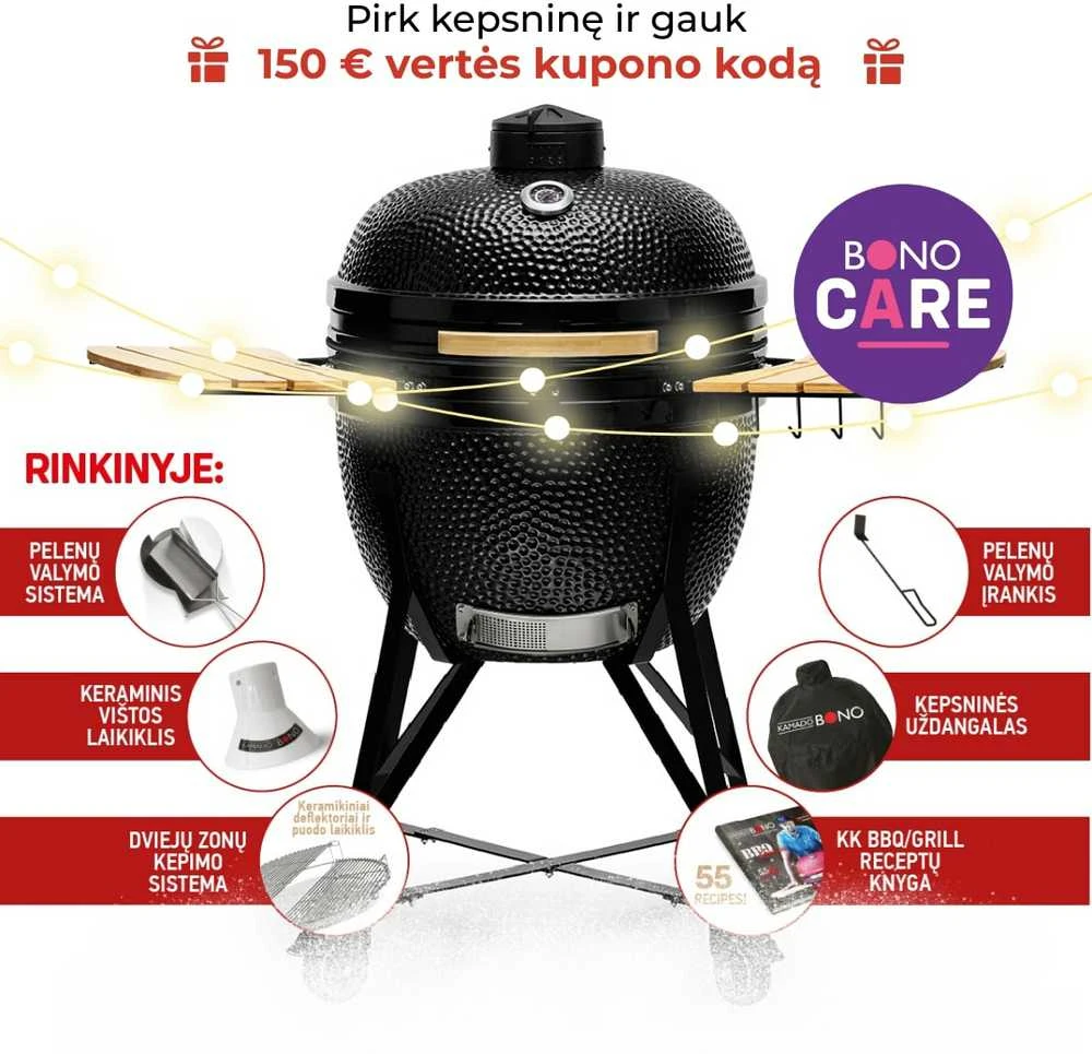 Kepsninė KAMADO BONO LIMITED 64cm su 6 priedais