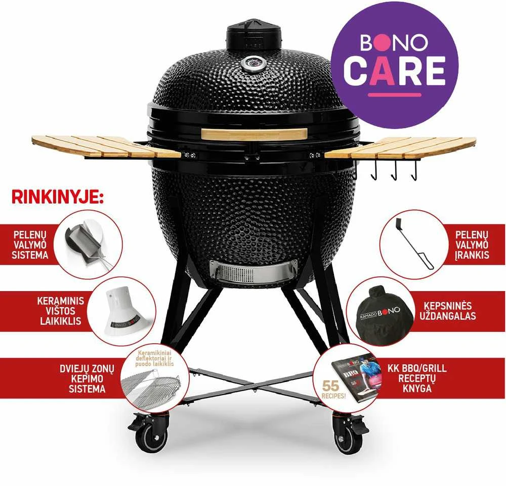 Kepsninė KAMADO BONO LIMITED 64cm su 6 priedais