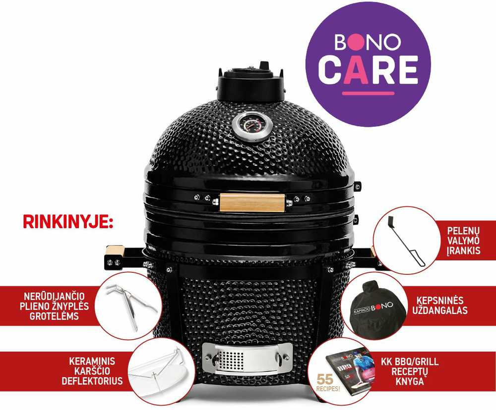 Kepsninė KAMADO BONO MINIMO 40cm su 5 priedais