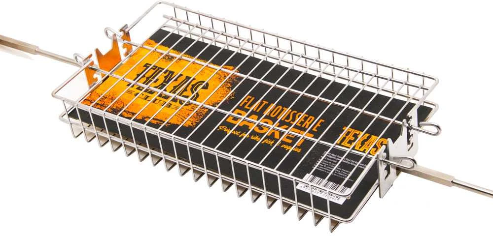 Texas_Club GROTELĖS PLOKŠČIOS ROTISSERIE PRIEDAS
