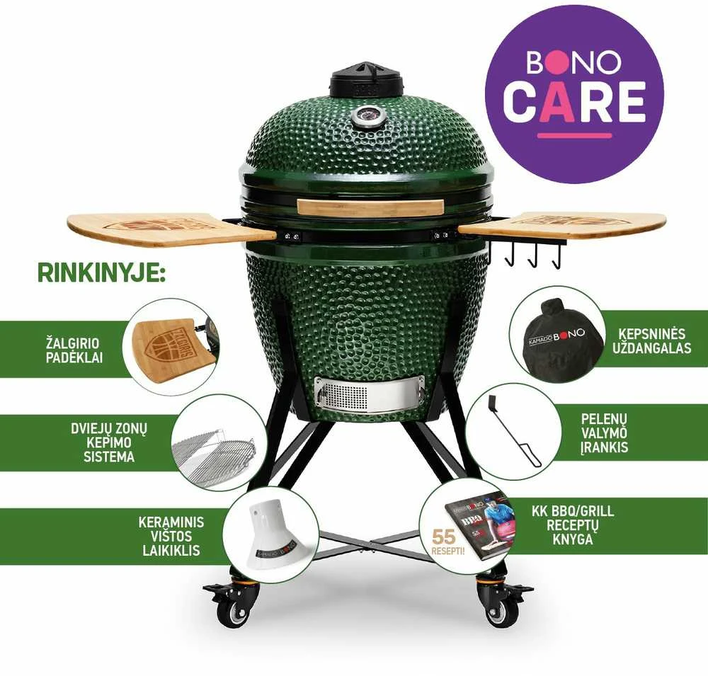 Kepsninė Kamado Bono Žalgiris Edition su 6 priedais