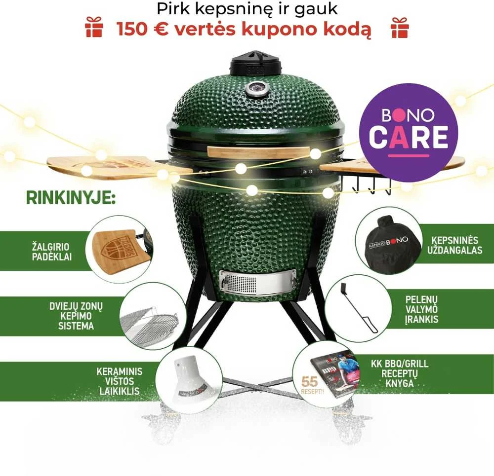 Kepsninė Kamado Bono Žalgiris Edition su 6 priedais