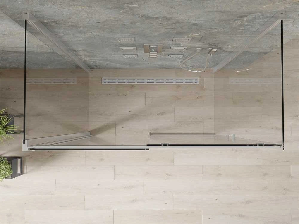 3-ijų sienelių dušo kabina Mexen Omega, Chrome, 140 x 80 cm
