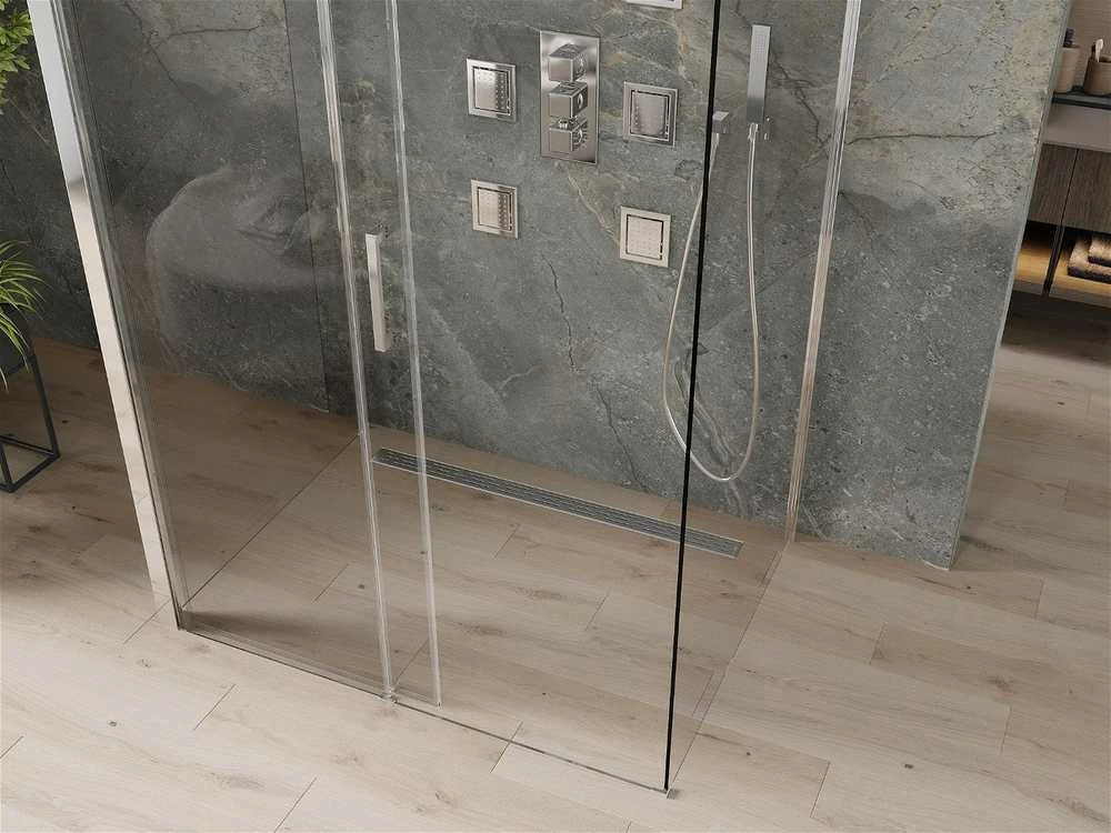 3-ijų sienelių dušo kabina Mexen Omega, Chrome, 130 x 90 cm