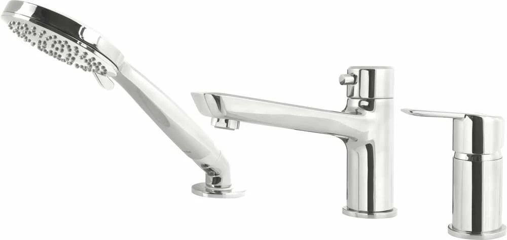 Deante Arnika 3-jų dalių vonios maišytuvo komplektas BQA_013M, Chrome