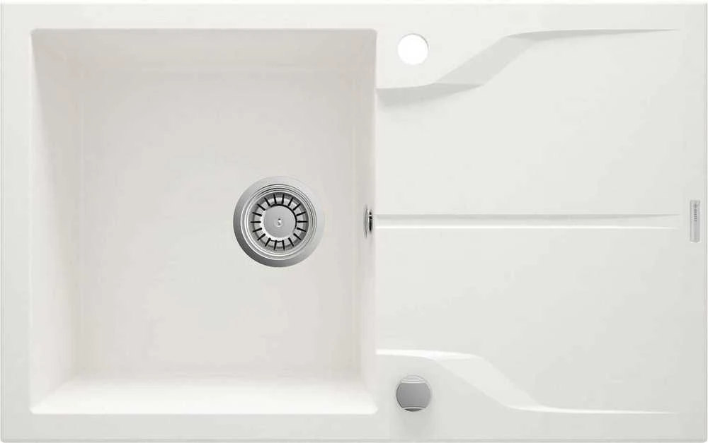 Deante granitinė virtuvinė plautuvė Deante Andante Flush, ZQN_A11F, Alabaster