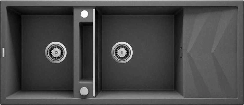 Deante granitinė virtuvinė plautuvė su magnetais Deante Magnetic ZRM_S213, Metallic pilkas