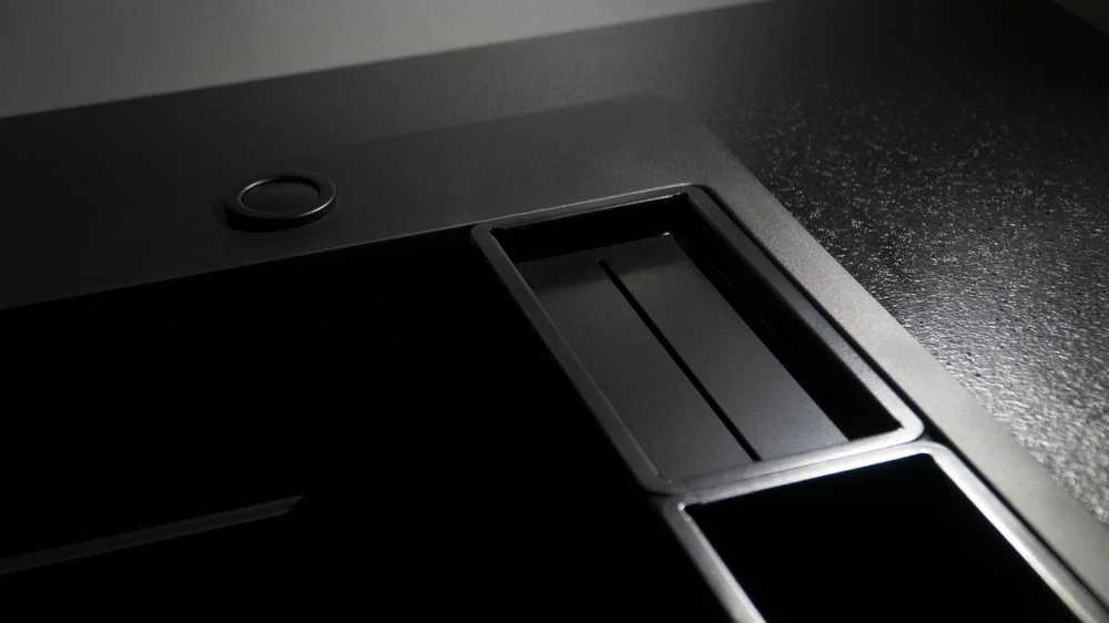 Deante granitinė virtuvinė plautuvė su magnetais Deante Magnetic ZRM_N10B, Nero