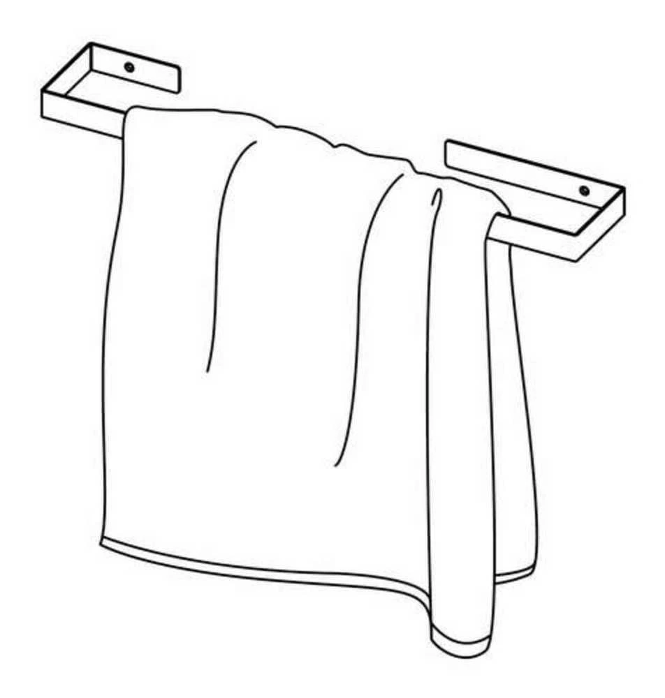 Deante Mokko rankšluosčių kabykla, 60 cm, ADM_A621, Bianco