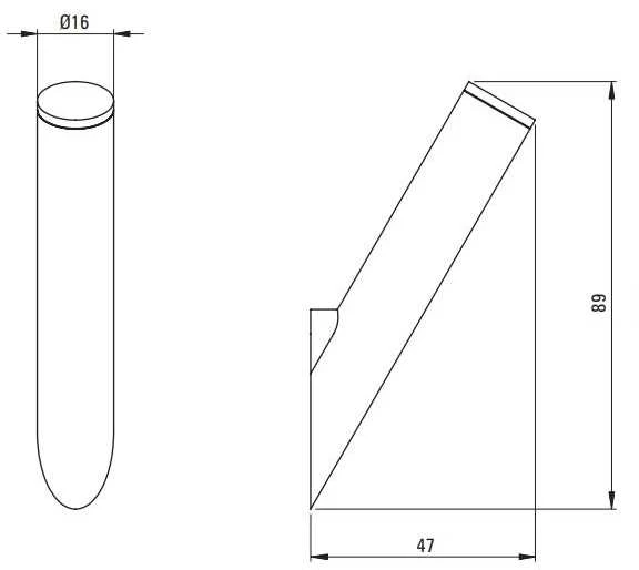 Deante Silia kabliukas ADI_A111, Bianco