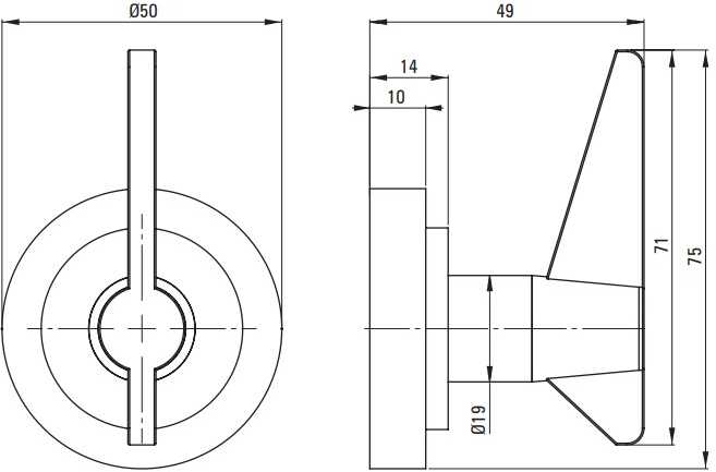Deante Temisto kabliukas ADT_M111, Brass