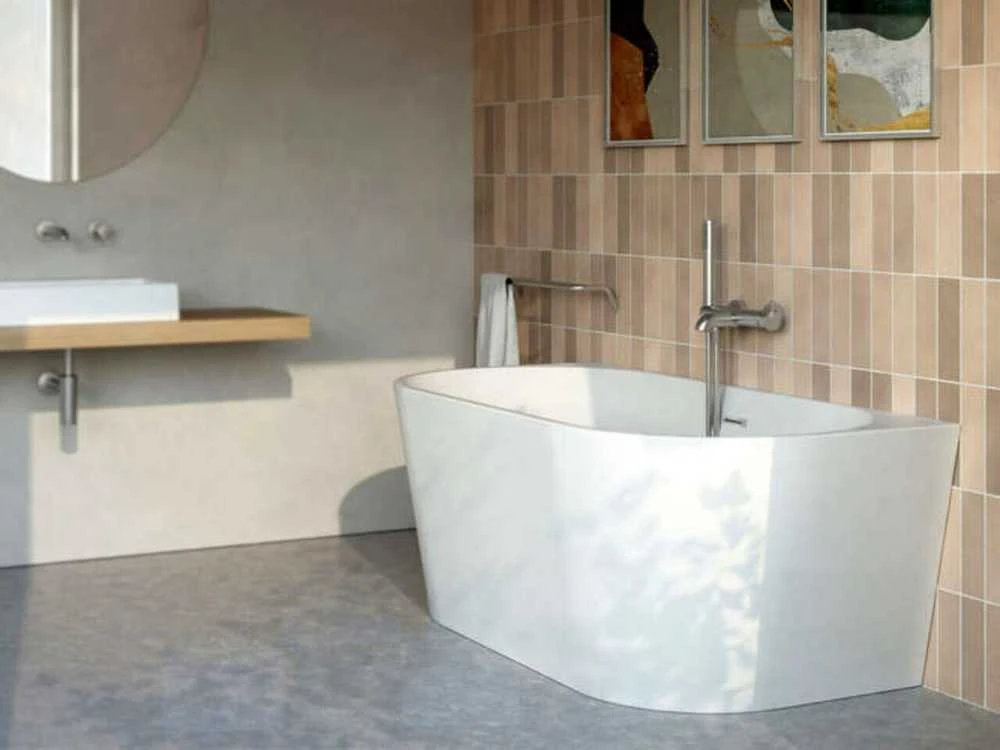 Deante vonios maišytuvas su dušo komplektu Deante Silia BQS_F11M, Brushed steel