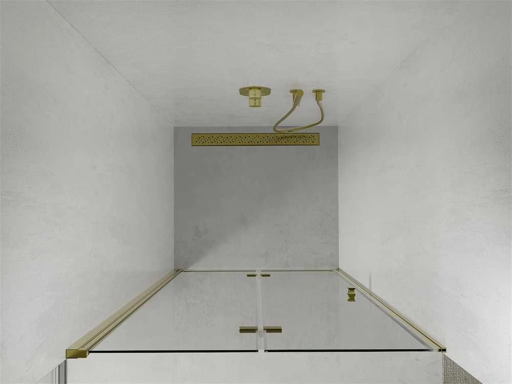 Dušo durys Mexen Lima, Gold, 80 cm