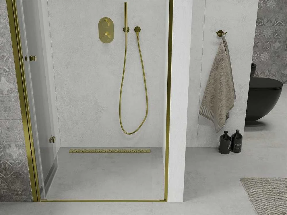 Dušo durys Mexen Lima, Gold, 90 cm