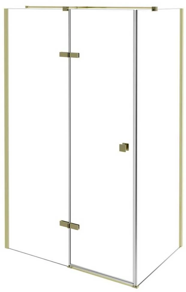 Dušo kabina Besco Pixa Gold, 120 x 80 x 195 cm, kairinė